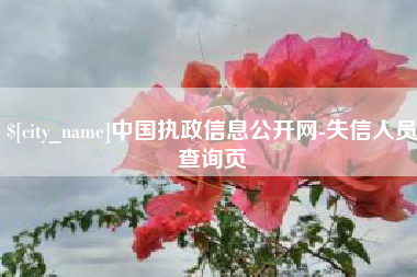 凉山中国执政信息公开网-失信人员查询页