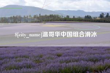 凉山温哥华中国组合滑冰