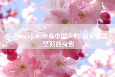 凉山5000米有中国人吗-都有中国人坚毅的身影