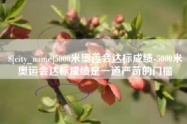 凉山5000米奥运会达标成绩-5000米奥运会达标成绩是一道严苛的门槛