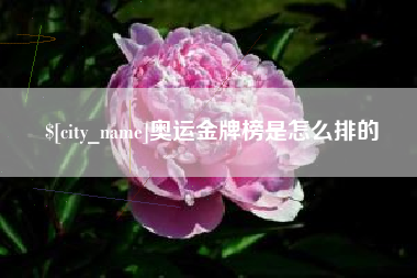 凉山奥运金牌榜是怎么排的