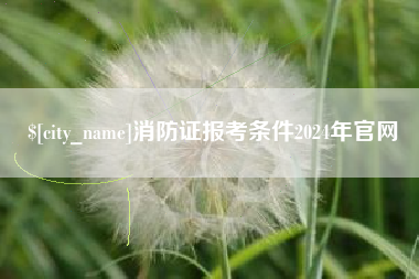 凉山消防证报考条件2024年官网