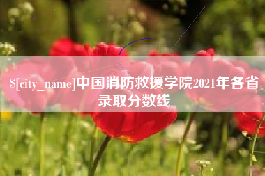 凉山中国消防救援学院2021年各省录取分数线