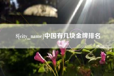凉山中国有几块金牌排名
