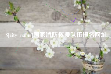 凉山国家消防救援队伍报名网址