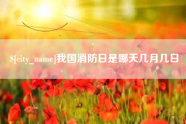 凉山我国消防日是哪天几月几日