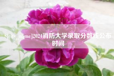 凉山2024消防大学录取分数线公布时间