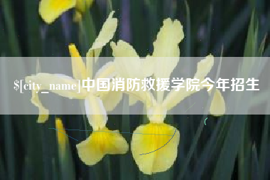 凉山中国消防救援学院今年招生