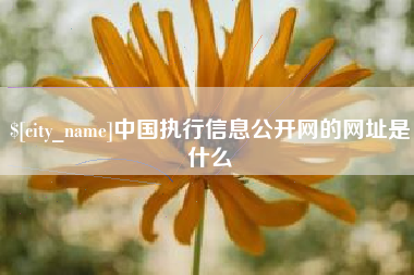 凉山中国执行信息公开网的网址是什么