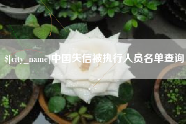 凉山中国失信被执行人员名单查询