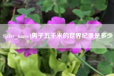 凉山男子五千米的世界纪录是多少