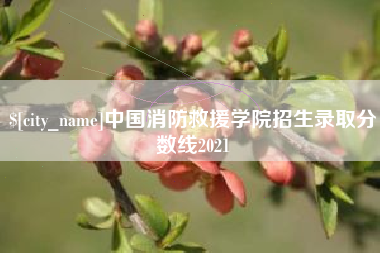 凉山中国消防救援学院招生录取分数线2021
