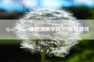 凉山中国消防学院2024年分数线