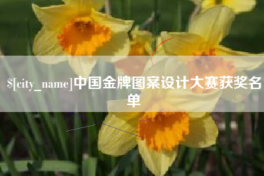 凉山中国金牌图案设计大赛获奖名单