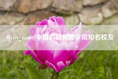 凉山中国消防救援学院知名校友