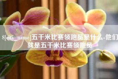 凉山五千米比赛领跑员是什么-他们就是五千米比赛领跑员