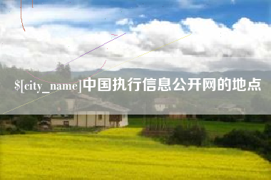 凉山中国执行信息公开网的地点