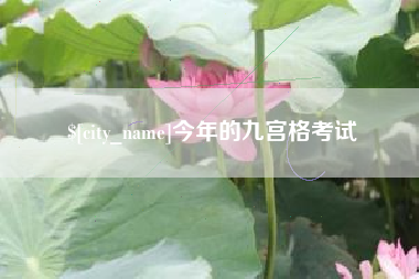 凉山今年的九宫格考试