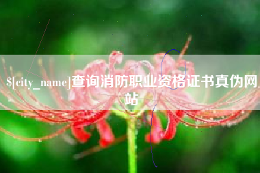 凉山查询消防职业资格证书真伪网站