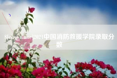 凉山2021中国消防救援学院录取分数