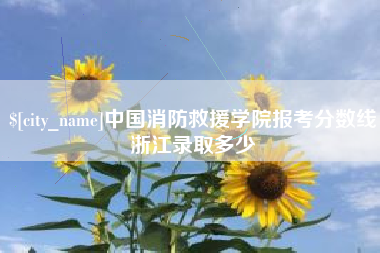 凉山中国消防救援学院报考分数线浙江录取多少