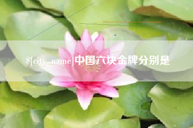凉山中国六块金牌分别是