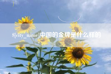 凉山中国的金牌是什么样的